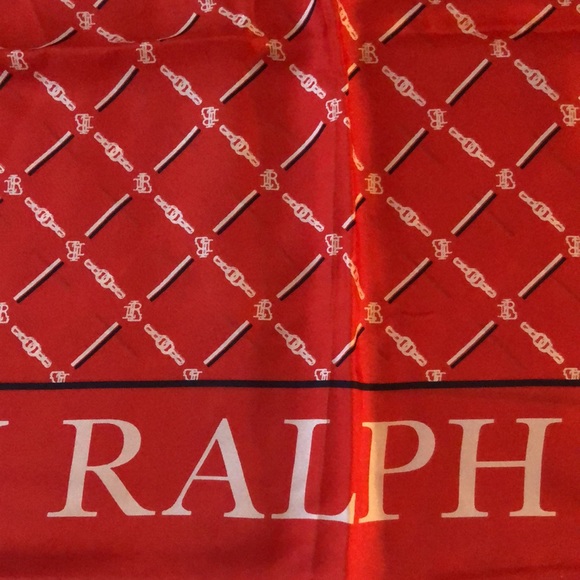 RALPH LAUREN SCARF IN RED. - Picture 11 of 13
